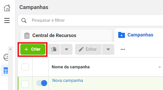 criar campanha no facebook