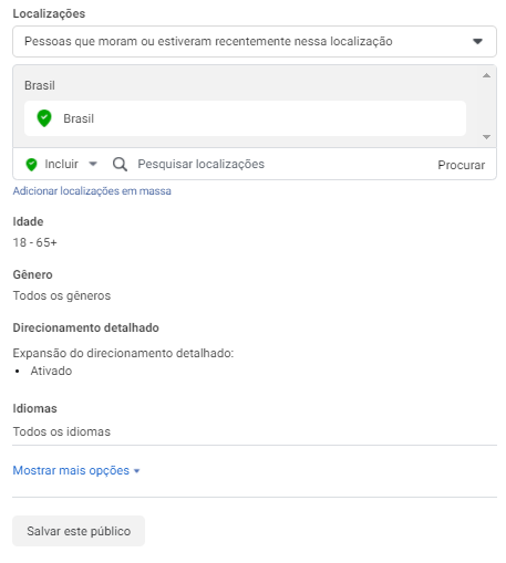segmentação no facebook