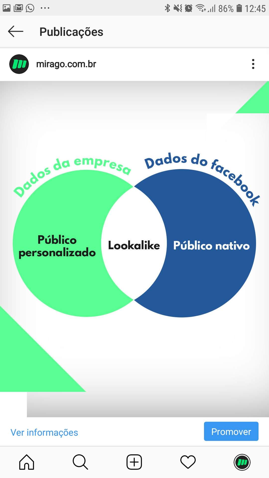Abra o Instagram e clique na foto que possui o erro de ortografia