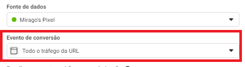 todo o tráfego da url