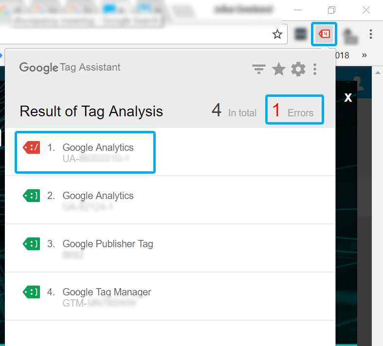 extensão google chrome tag assistant