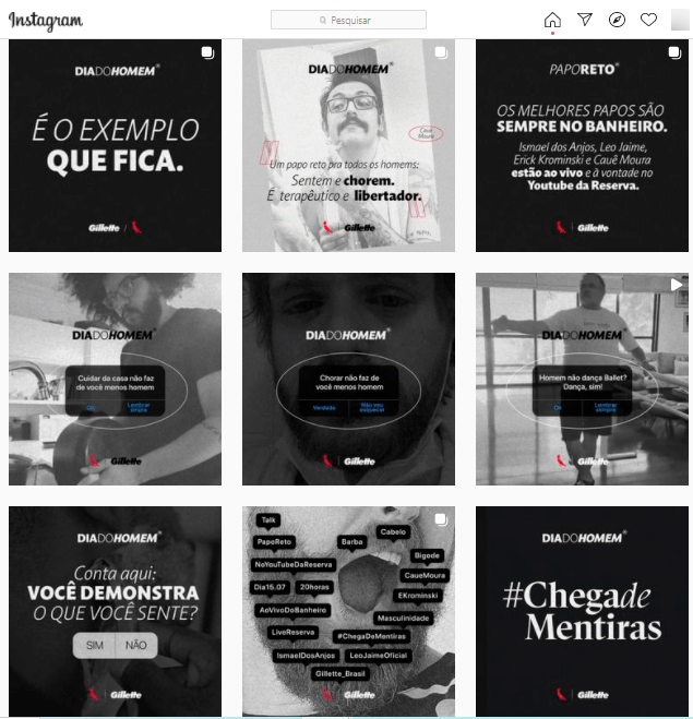 feed do instagram da reserva