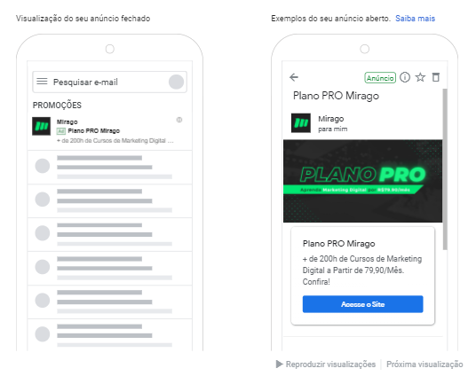 anúncios no gmail