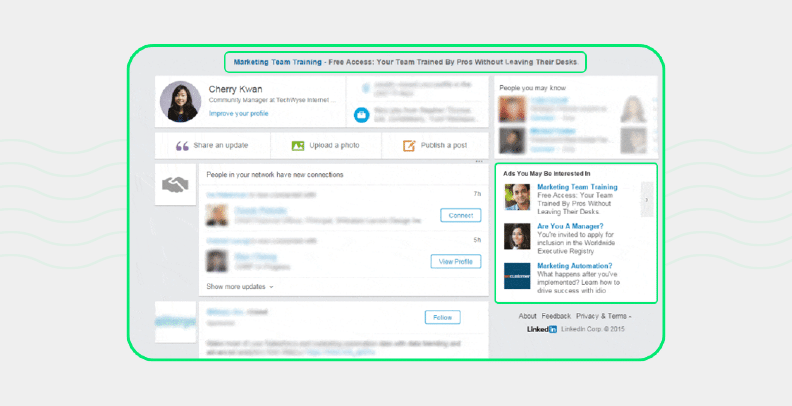 text ad linkedin ads