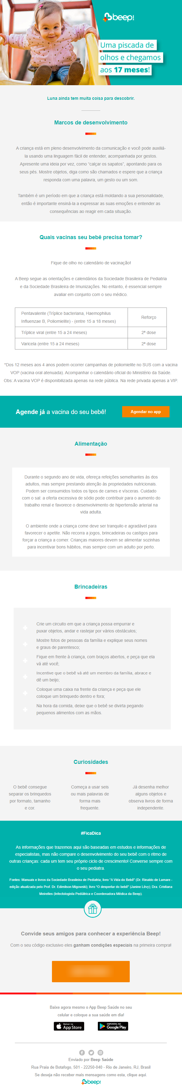 exemplo de email marketing de relacionamento da beep