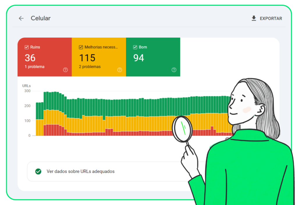 Experiência no Celular: relatório do Google Search Console