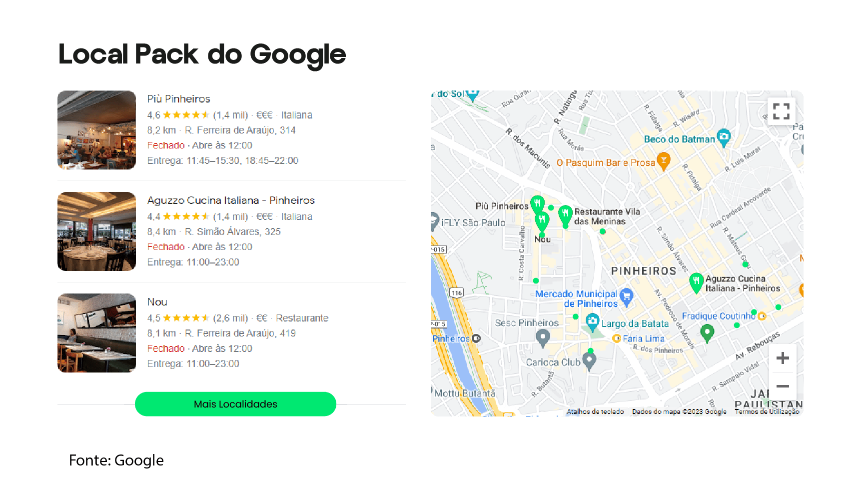 local pack do google