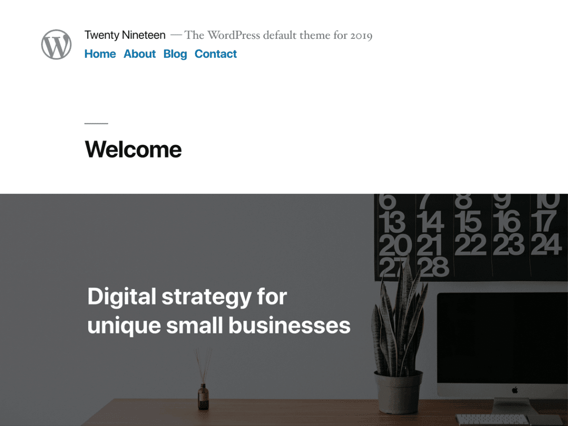 Tema WordPress Oficial: Twenty Nineteen