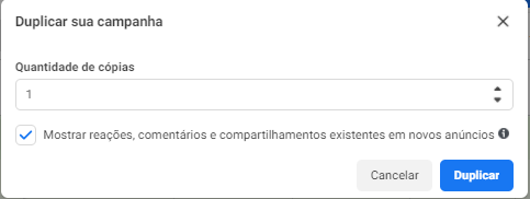 duplicar campanha